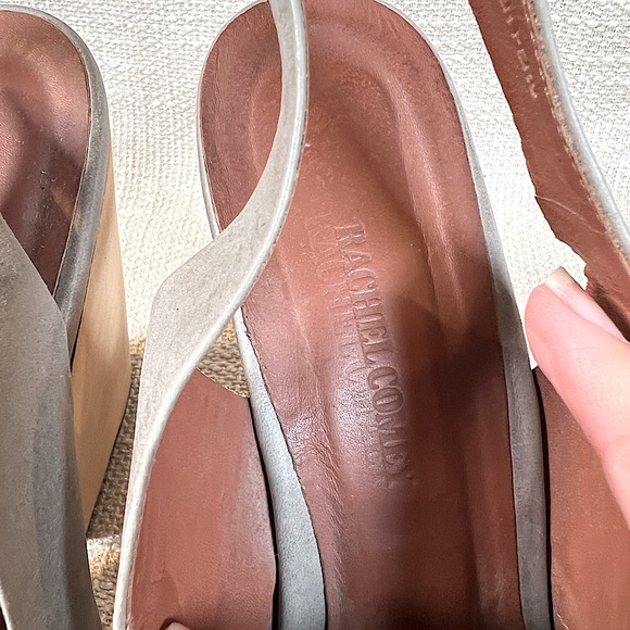 Rachel Comey | Kai Metallic Silver Slingback Mules 10 - Picture 5 of 6